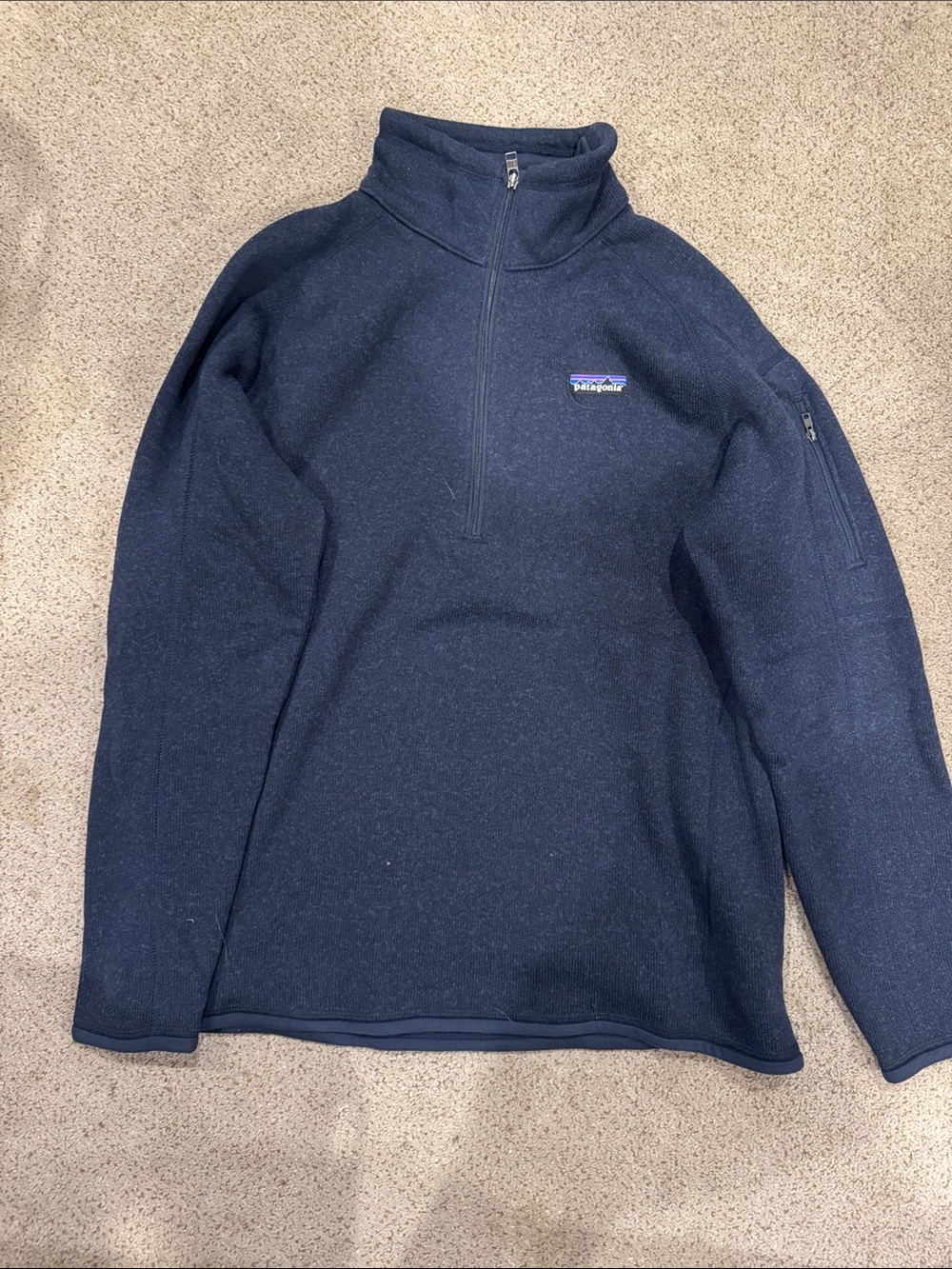 Patagonia Women’s Navy Quarter-Zip Fleece Pullover